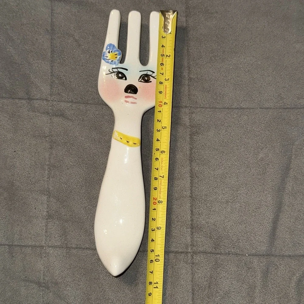 Vintage Anthropomorphic Fork Kitchen Wall‎ Plaque 10.5